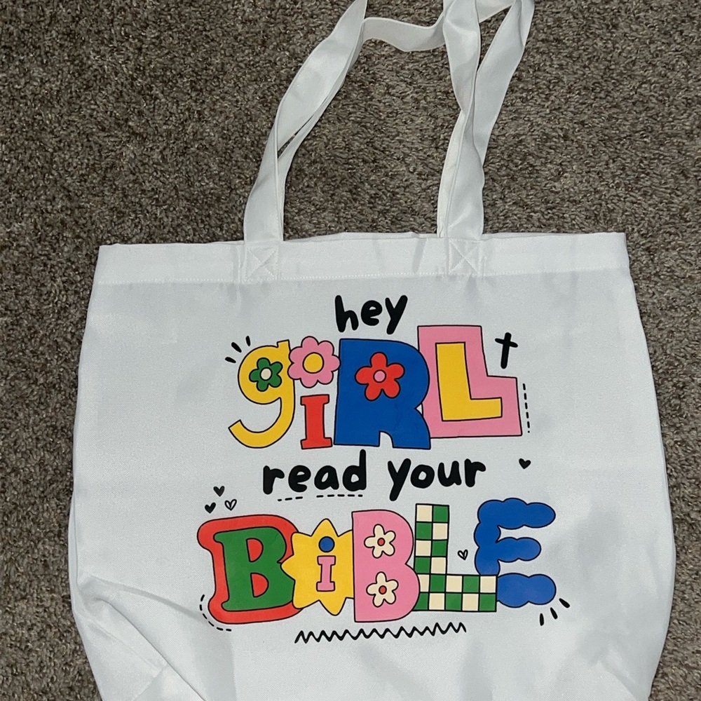 New Launch 🚨‼️Colorful Graphic Christian Tote Bag